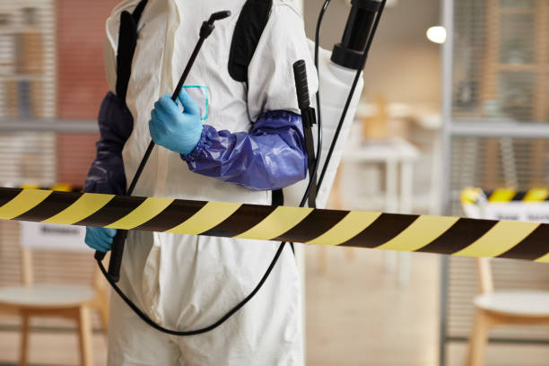 Professional Blood Cleanup technician working in West Hills, NY